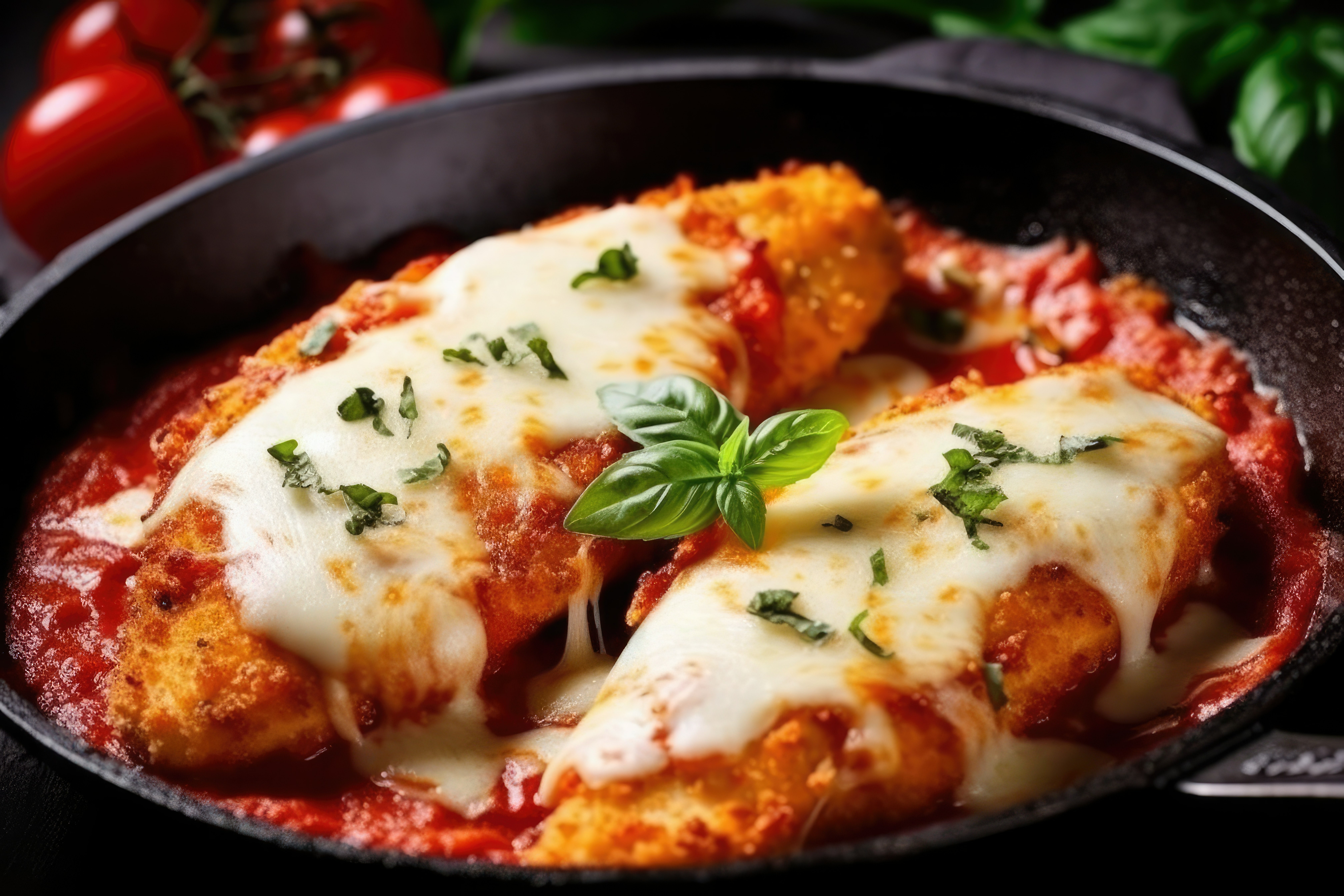 Chicken Parmesan - Tortellini Alfredo