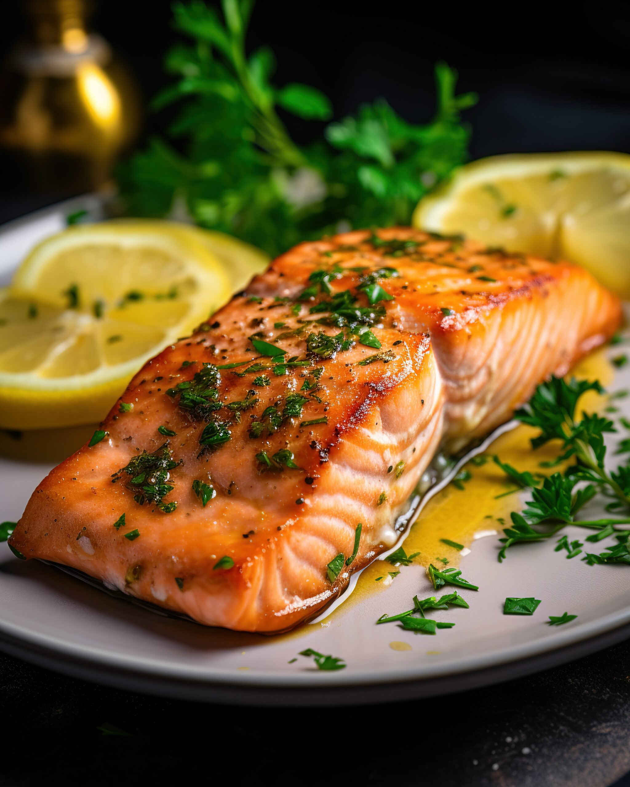 Salmon with Hot Honey Butter