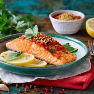 Moroccan Harissa Salmon