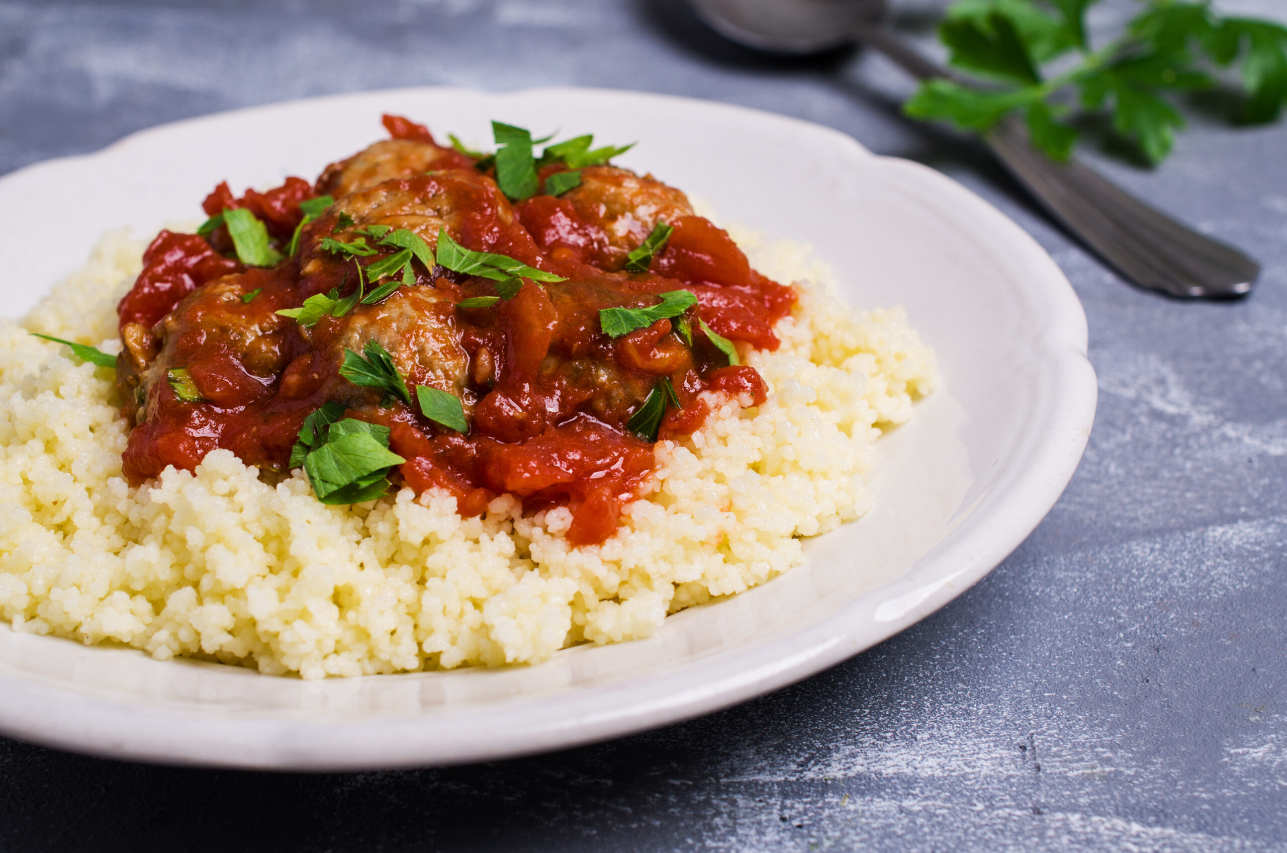Coconut Harissa Meatballs