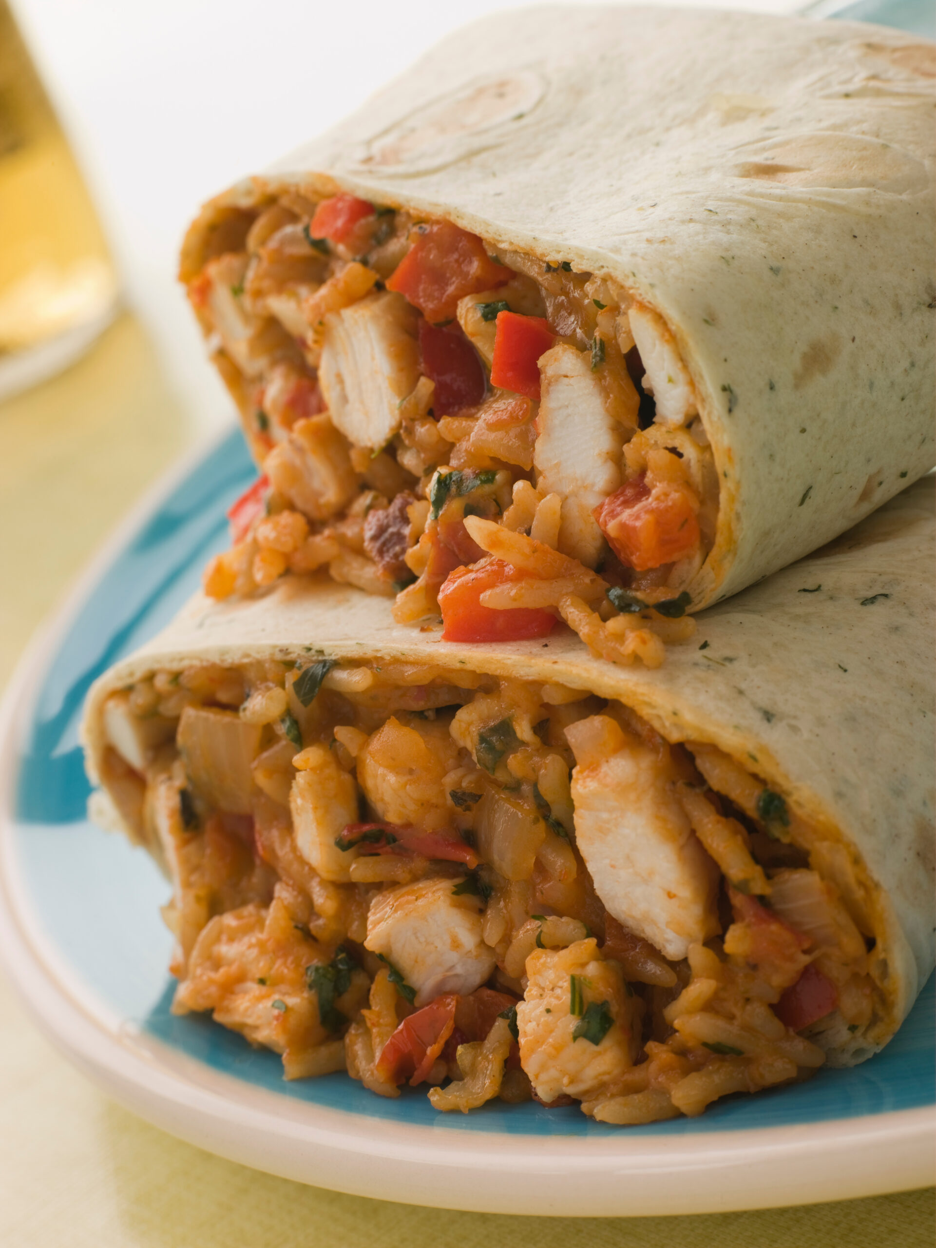 Chicken Carnitas & Rice Burrito